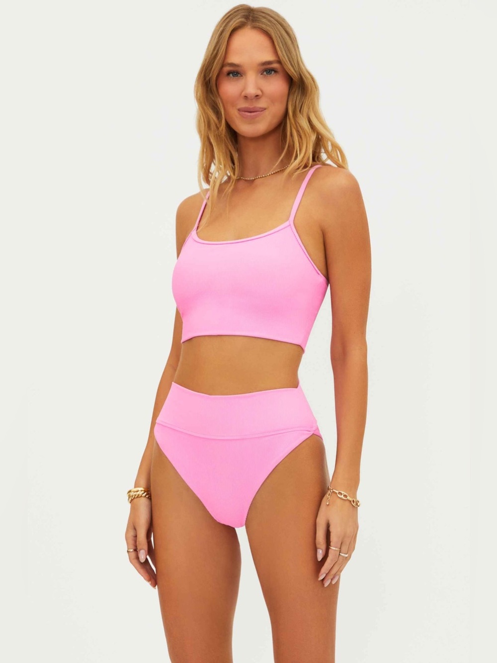 Beach Riot Elara Top Prism Pink, Size Medium, $98